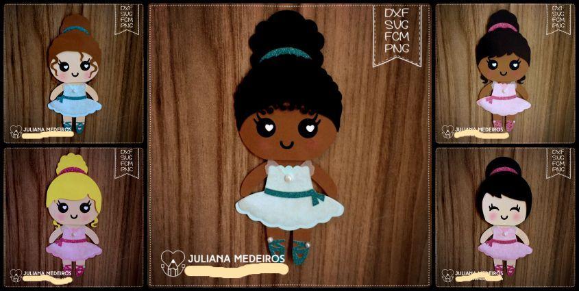 Arquivo de Corte Topo de Bolo - Bailarina