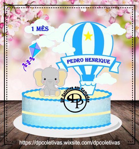 Arquivo de Corte Topo de Bolo - Balão