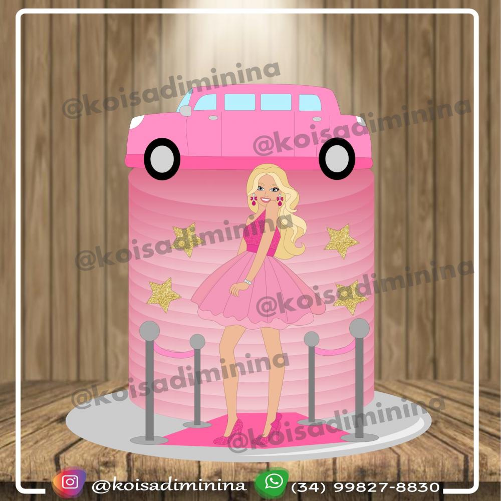 Arquivo de Corte Topo de Bolo - Barbie