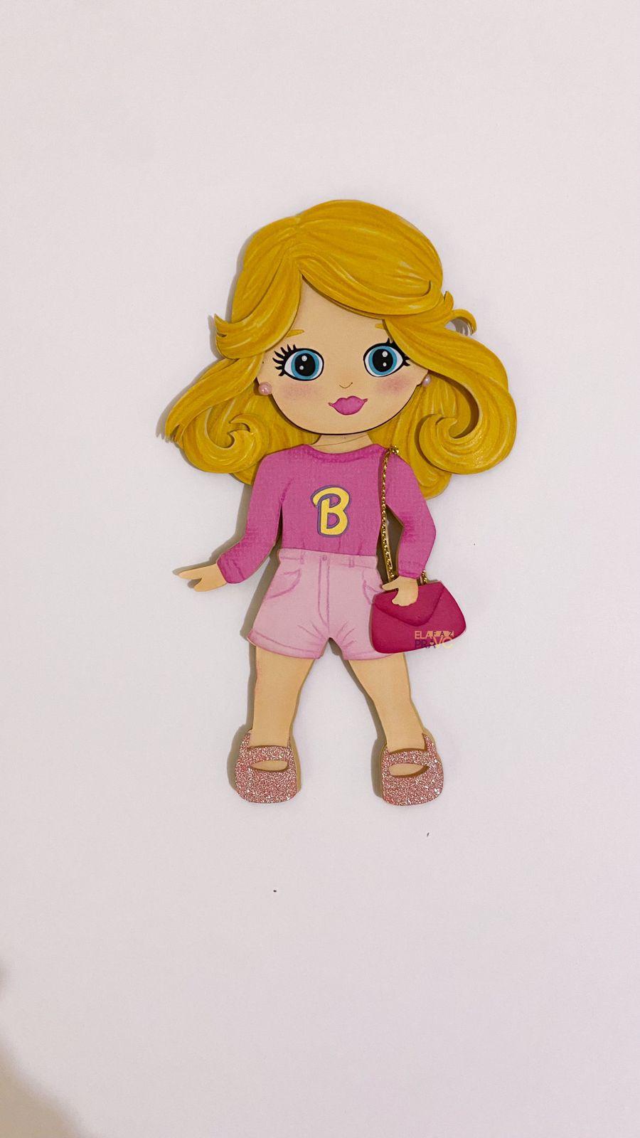 Arquivo de Corte Topo de Bolo - Barbie