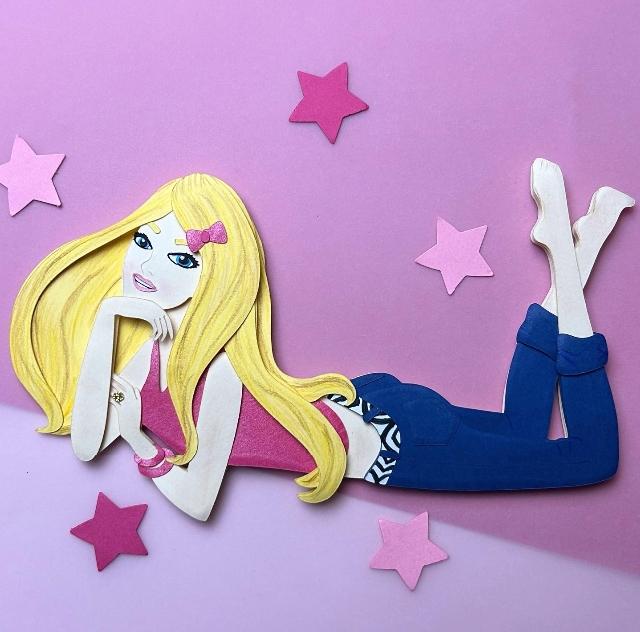 Arquivo de Corte Topo de Bolo - Barbie