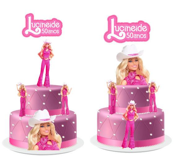 Arquivo de Corte Topo de Bolo - Barbie
