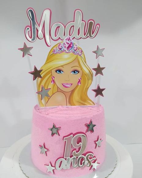 Arquivo de Corte Topo de Bolo - Barbie