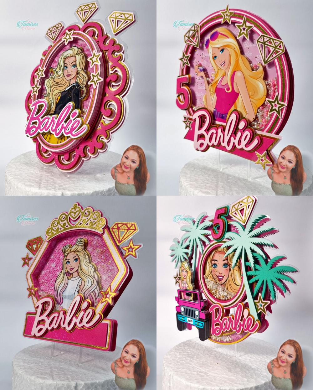 Arquivo de Corte Topo de Bolo - Barbie