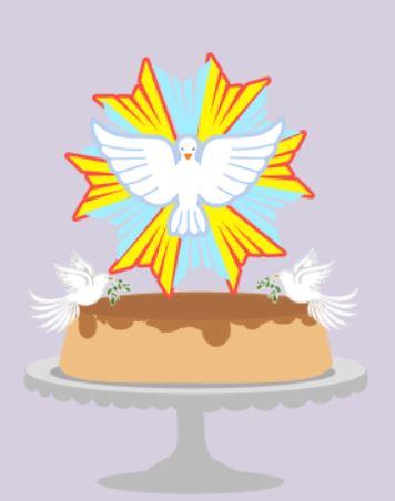 Arquivo de Corte Topo de Bolo - Batizado