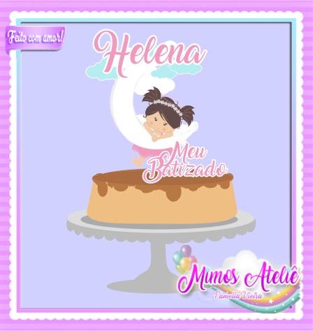 Arquivo de Corte Topo de Bolo - Batizado