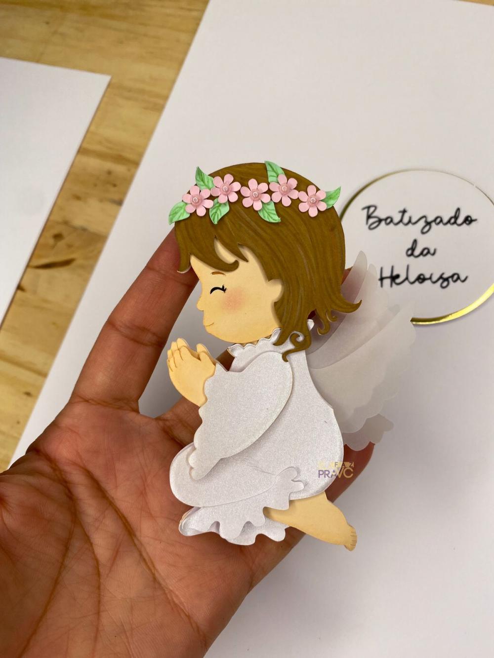 Arquivo de Corte Topo de Bolo - Batizado