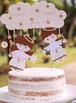 Arquivo de Corte Topo de Bolo - Batizado