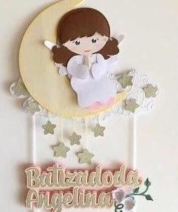 Arquivo de Corte Topo de Bolo - Batizado