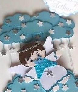 Arquivo de Corte Topo de Bolo - Batizado