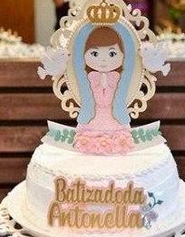 Arquivo de Corte Topo de Bolo - Batizado