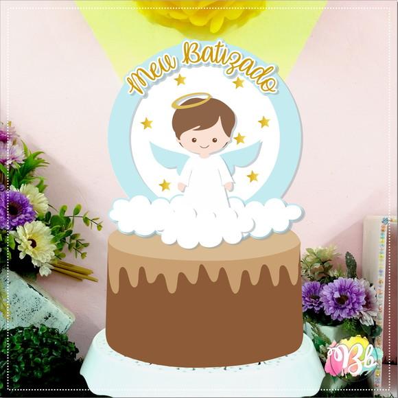 Arquivo de Corte Topo de Bolo - Batizado