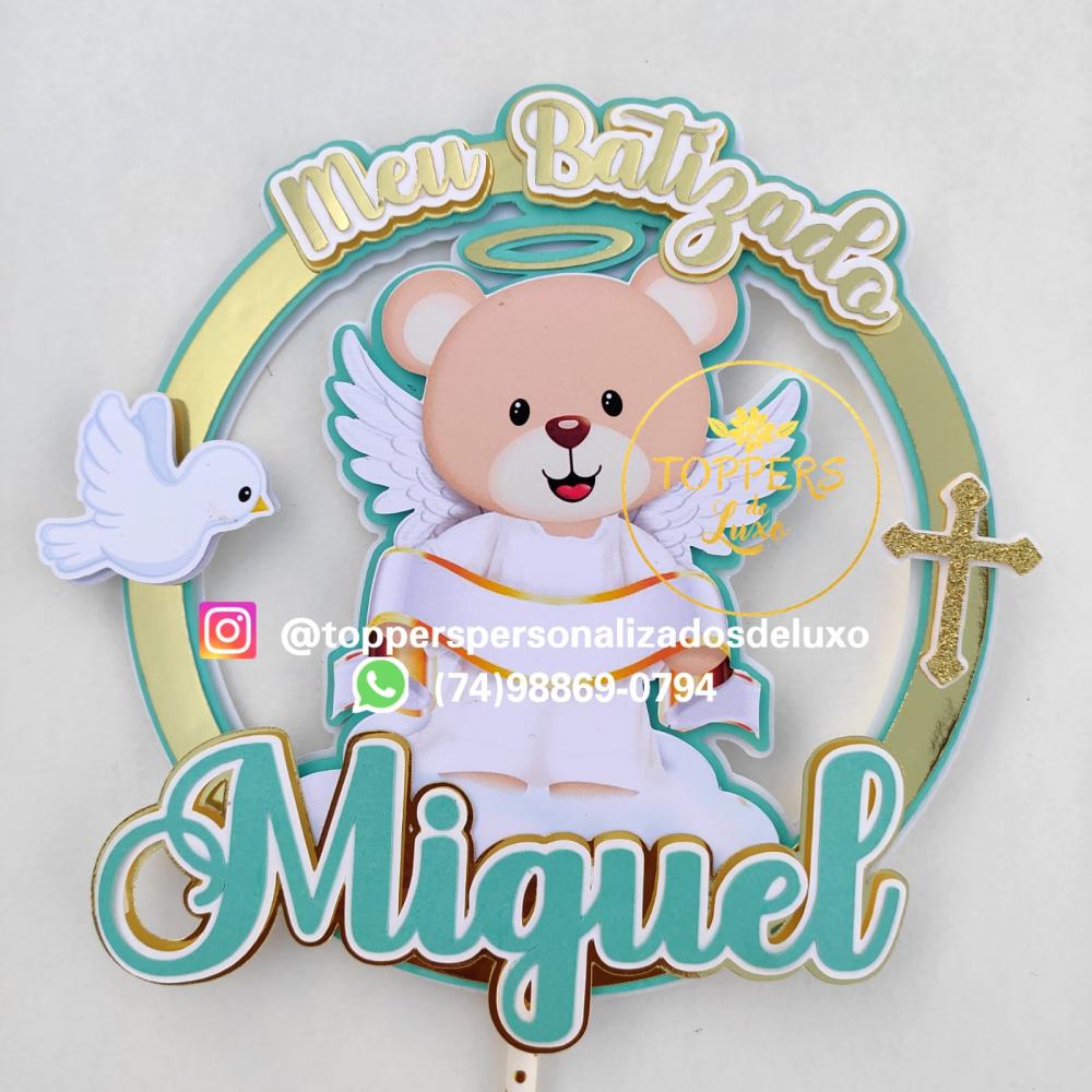 Arquivo de Corte Topo de Bolo - Batizado