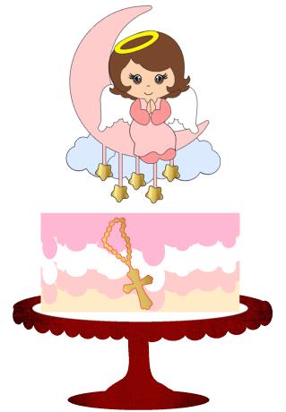 Arquivo de Corte Topo de Bolo - Batizado