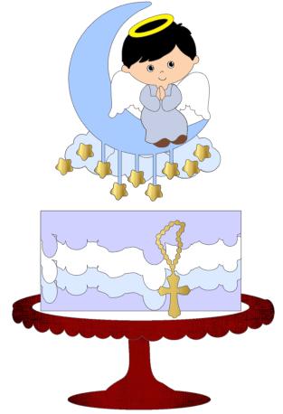 Arquivo de Corte Topo de Bolo - Batizado