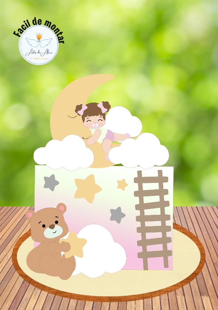 Arquivo de Corte Topo de Bolo - Bebê