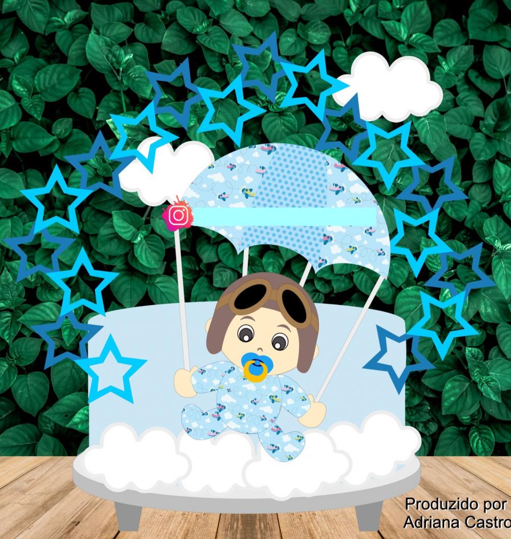 Arquivo de Corte Topo de Bolo - Bebê