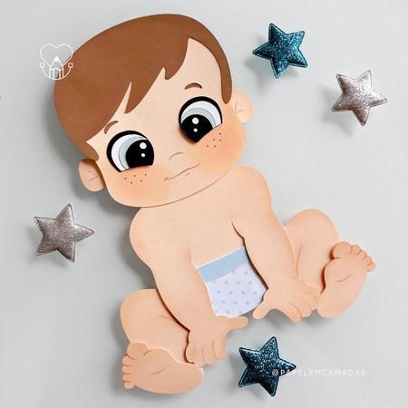 Arquivo de Corte Topo de Bolo - Bebê