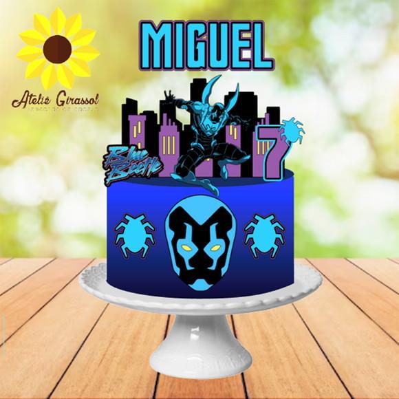 Arquivo de Corte Topo de Bolo - Besouro Azul