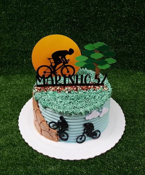 Arquivo de Corte Topo de Bolo - Bicicleta
