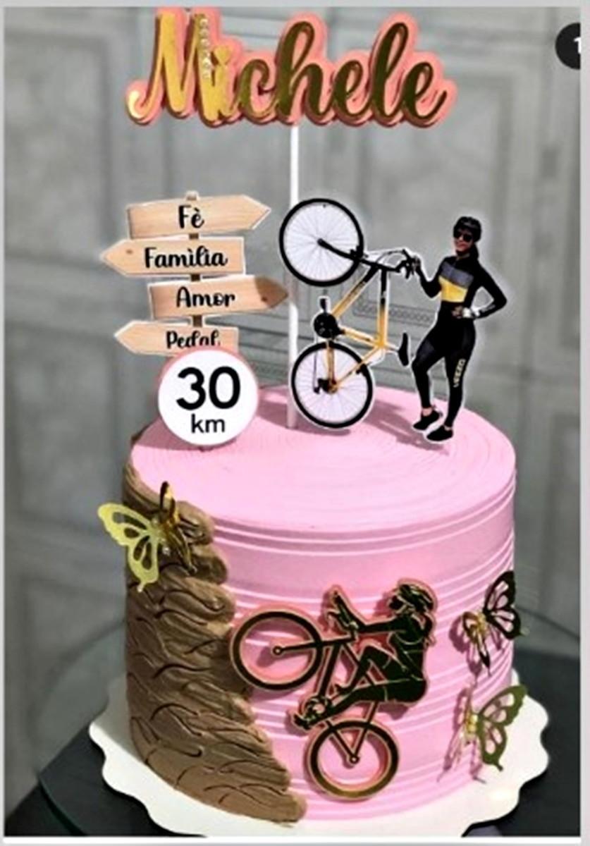 Arquivo de Corte Topo de Bolo - Bicicleta