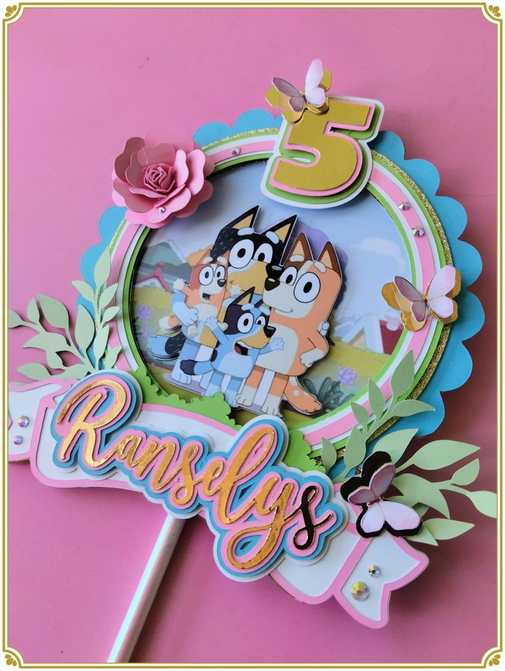 Arquivo de Corte Topo de Bolo - Blue