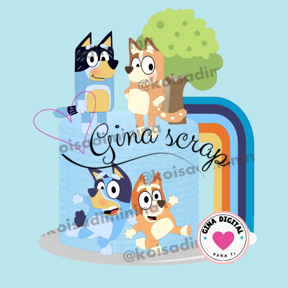 Arquivo de Corte Topo de Bolo - Blue