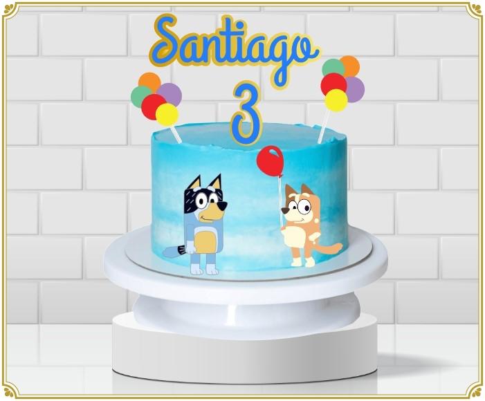 Arquivo de Corte Topo de Bolo - Blue