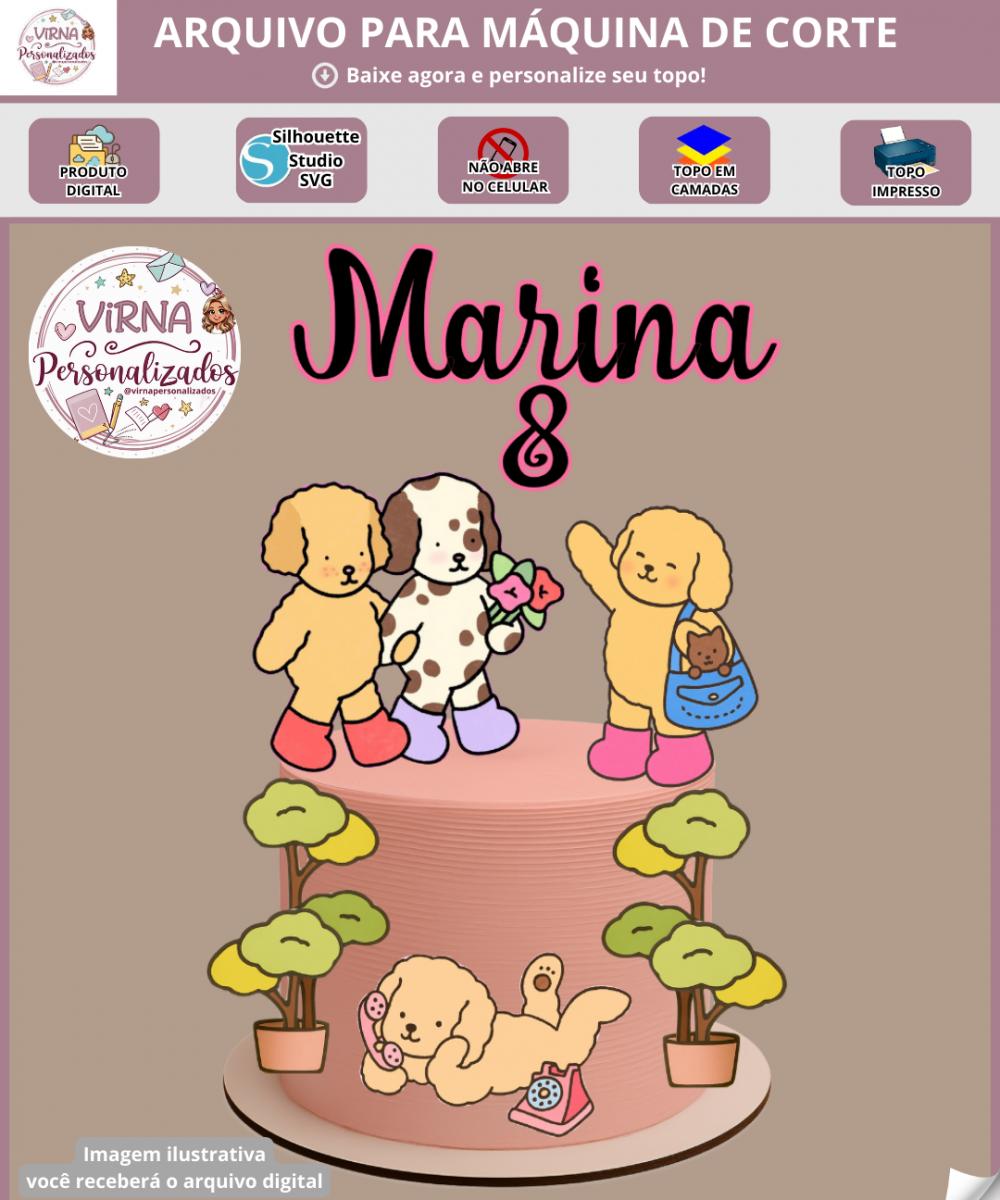 Arquivo de Corte Topo de Bolo - Bobbie Goods