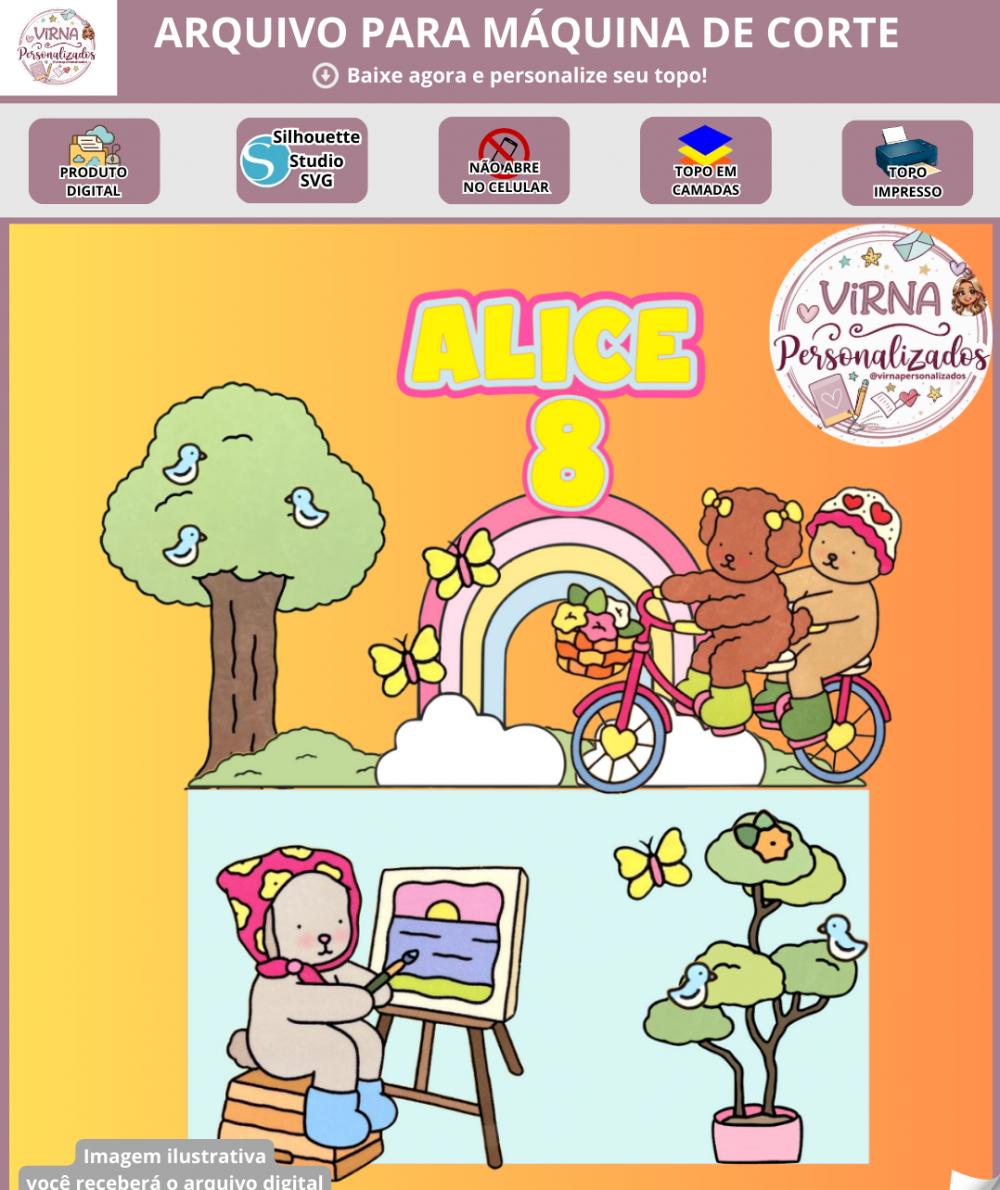 Arquivo de Corte Topo de Bolo - Bobbie Goods