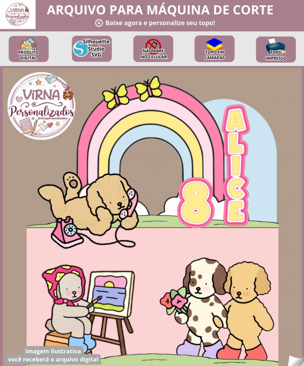 Arquivo de Corte Topo de Bolo - Bobbie Goods