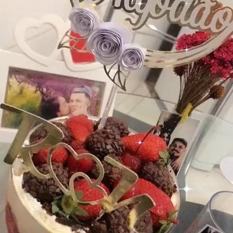 Arquivo de Corte Topo de Bolo - Bodas de Algodão