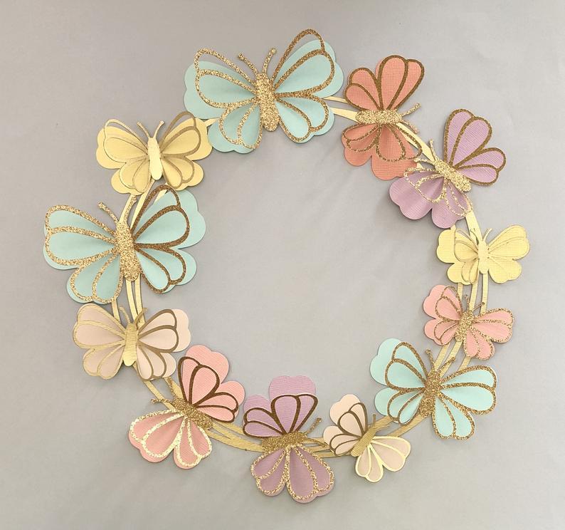 Arquivo de Corte Topo de Bolo - Borboletas