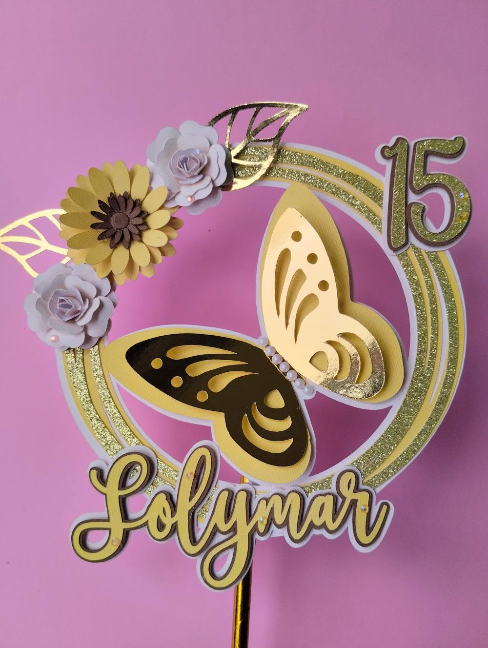 Arquivo de Corte Topo de Bolo - Borboletas