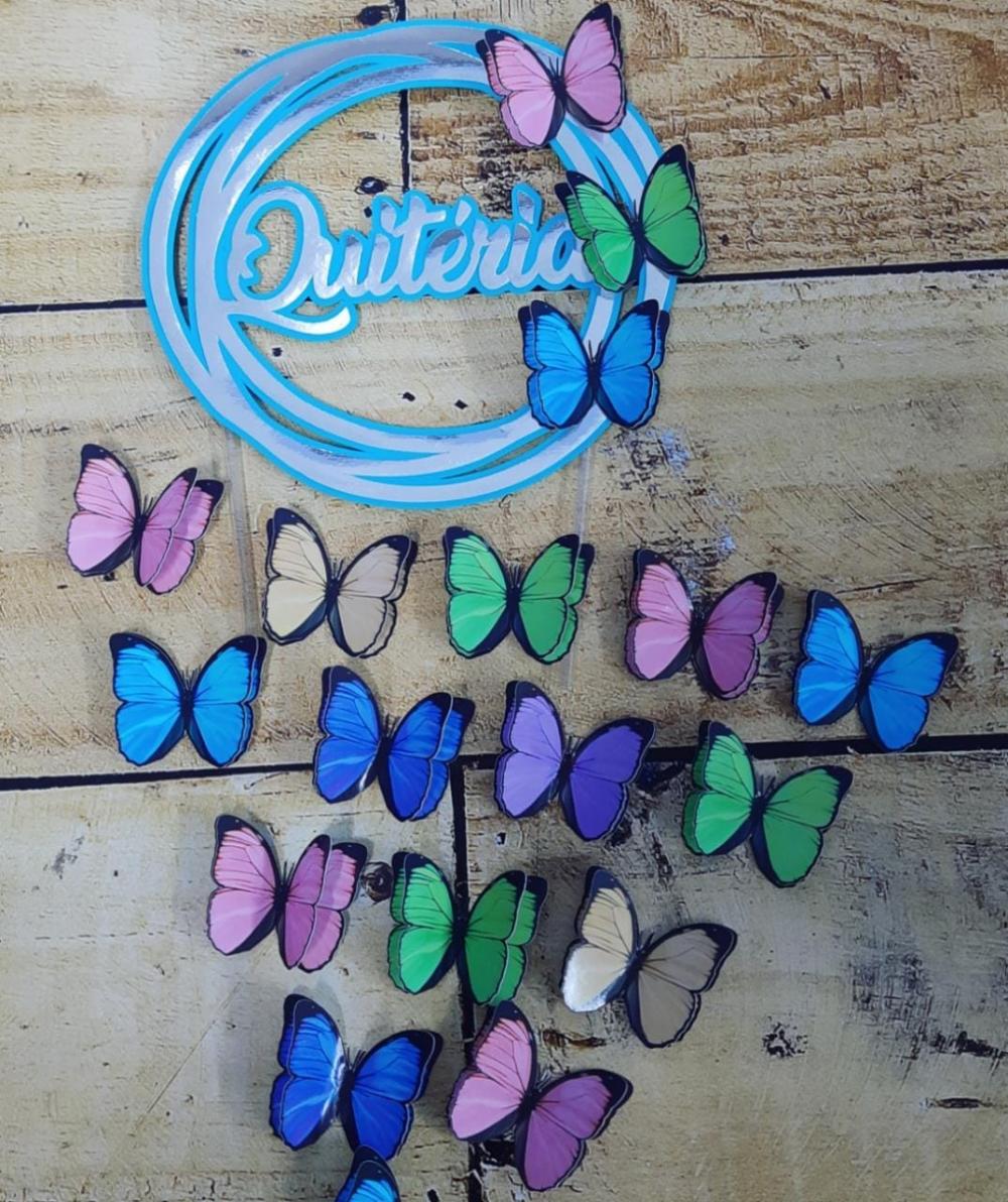 Arquivo de Corte Topo de Bolo - Borboletas