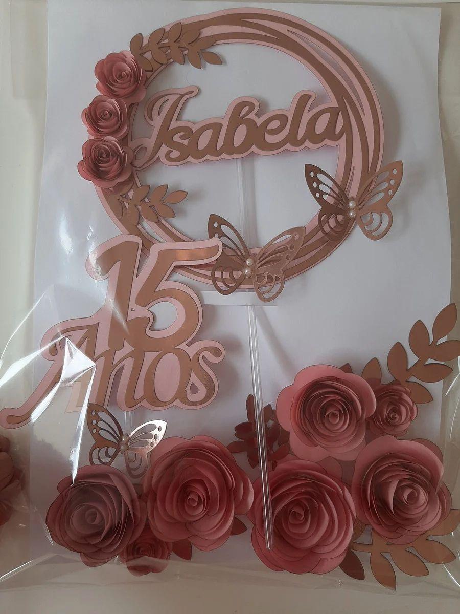 Arquivo de Corte Topo de Bolo - Borboletas