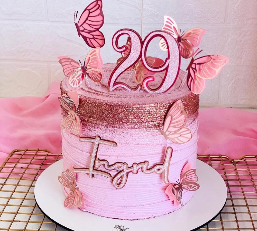 Arquivo de Corte Topo de Bolo - Borboletas