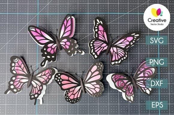 Arquivo de Corte Topo de Bolo - Borboletas