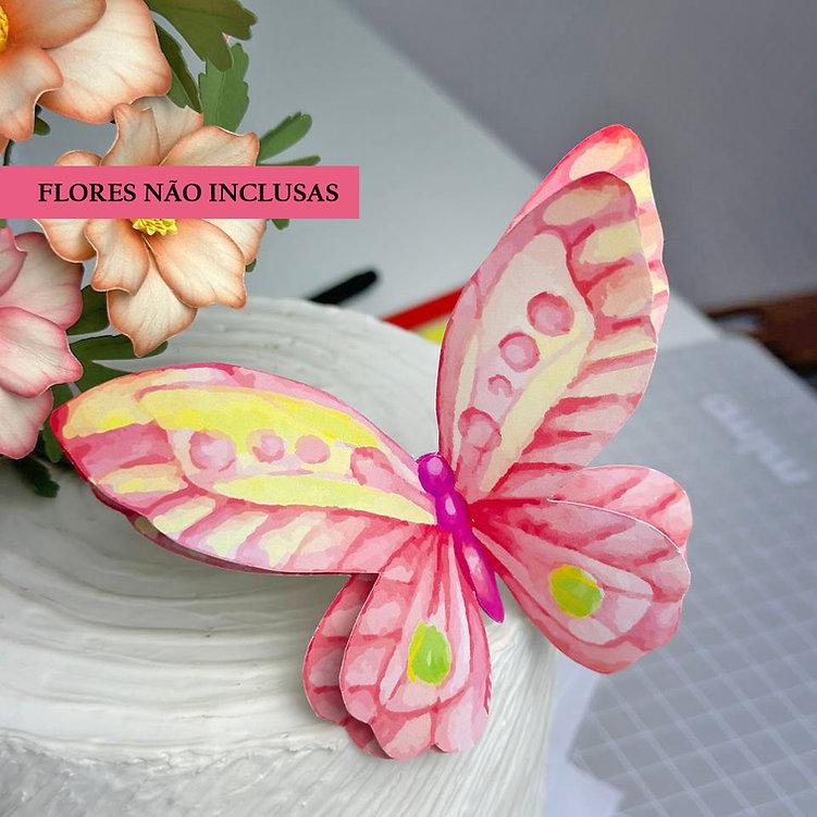 Arquivo de Corte Topo de Bolo - Borboletas