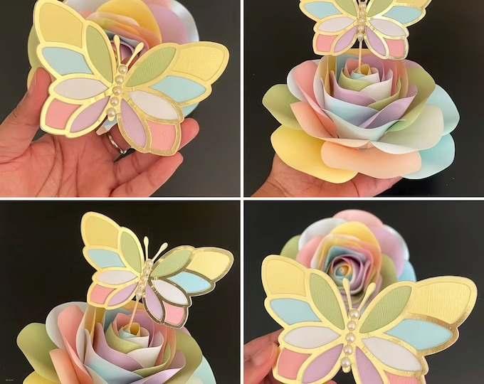 Arquivo de Corte Topo de Bolo - Borboletas