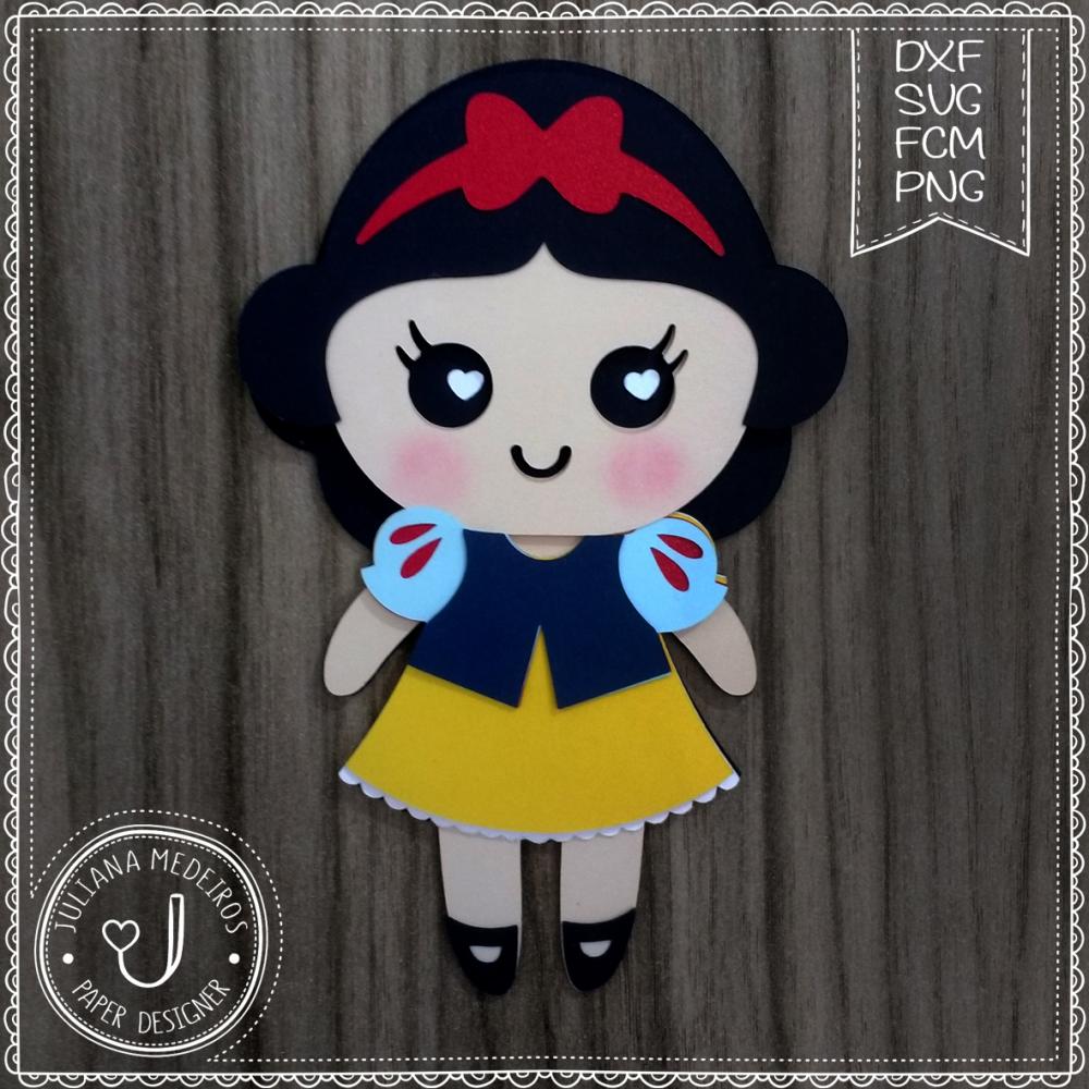 Arquivo de Corte Topo de Bolo - Branca de Neve