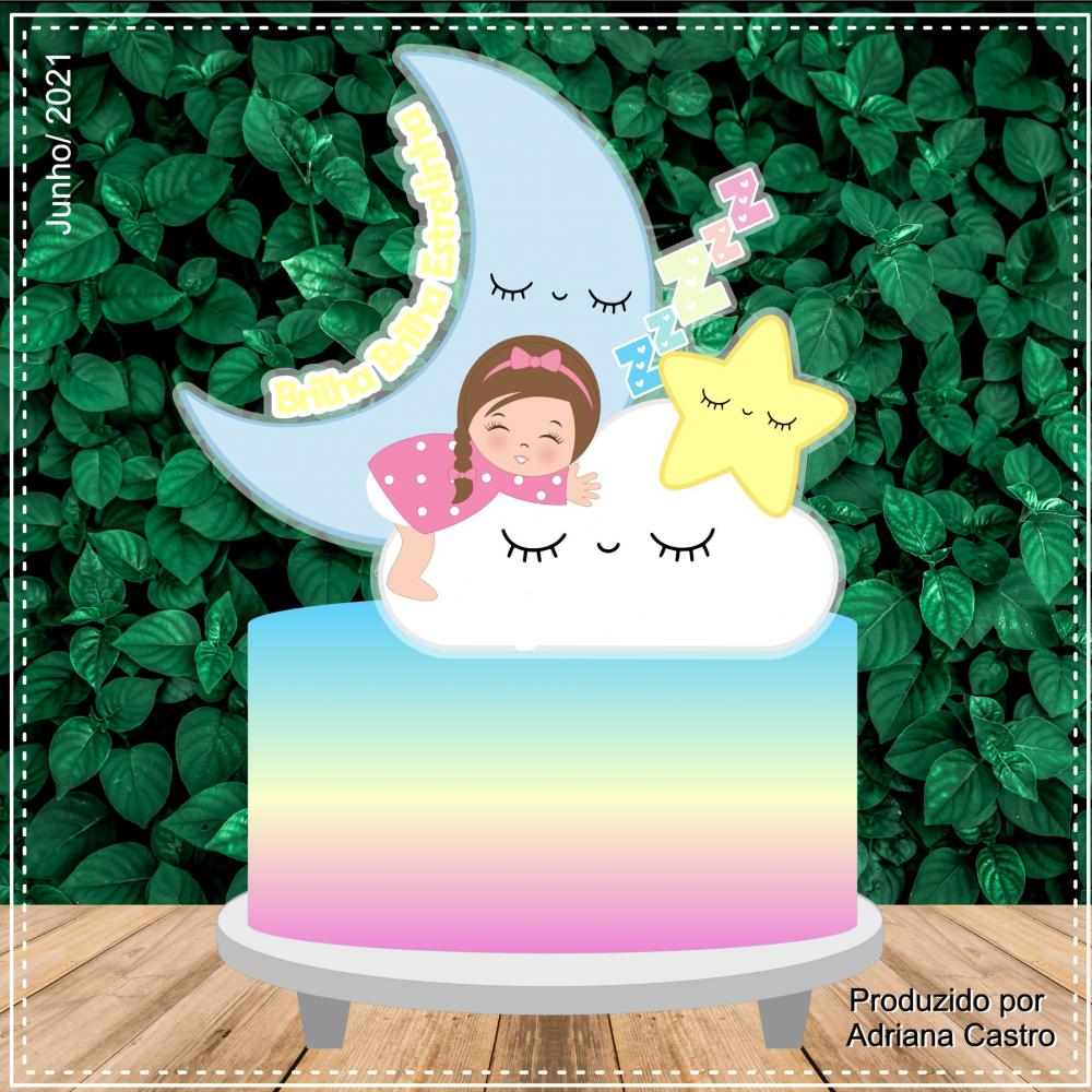 Arquivo de Corte Topo de Bolo - Brilha Brilha Estrelinha