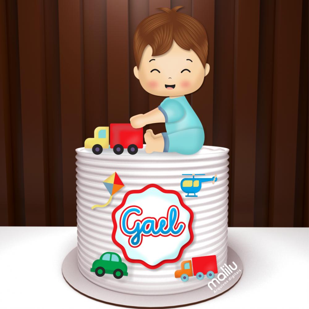 Arquivo de Corte Topo de Bolo - Brinquedos