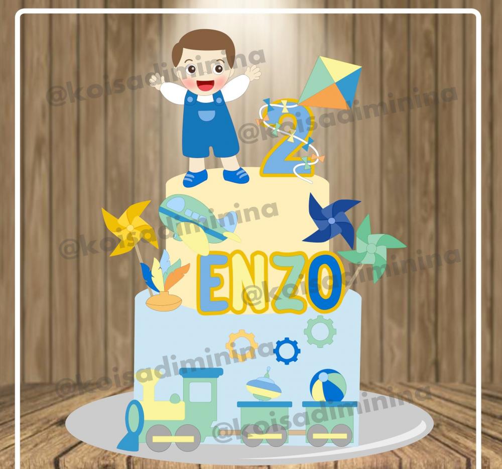 Arquivo de Corte Topo de Bolo - Brinquedos