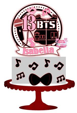 Arquivo de Corte Topo de Bolo - BTS