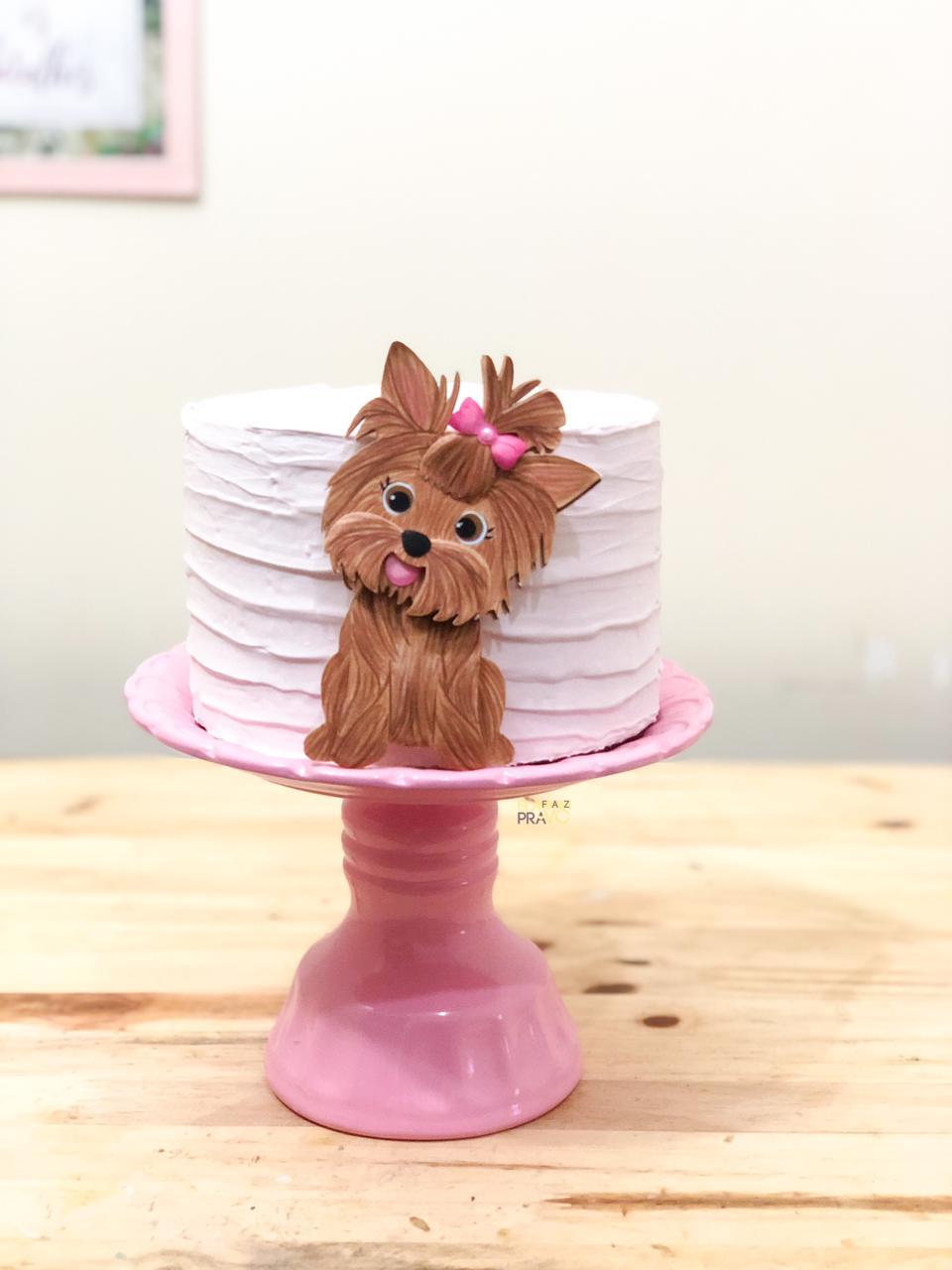 Arquivo de Corte Topo de Bolo - Cachorro