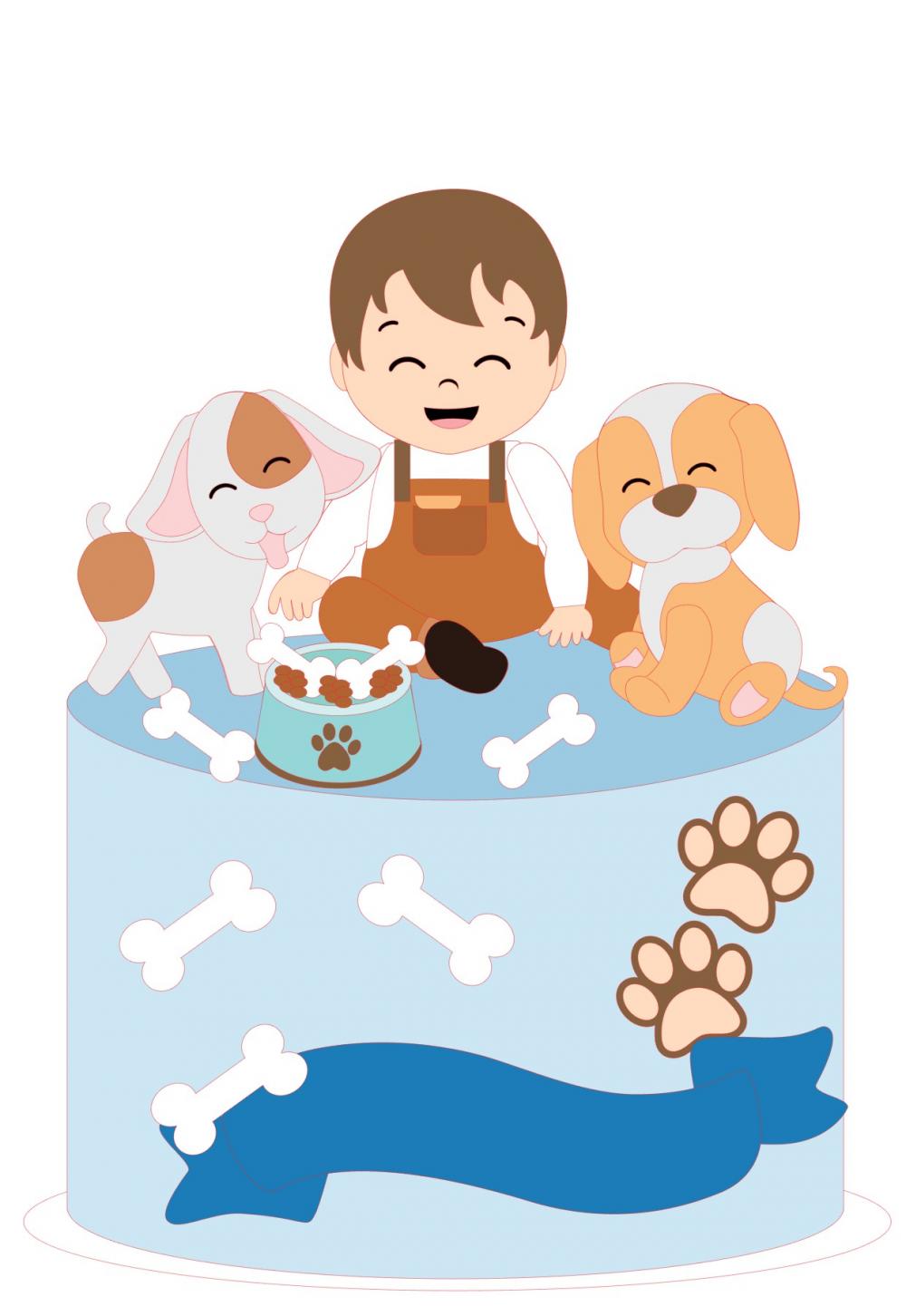 Arquivo de Corte Topo de Bolo - Cachorro