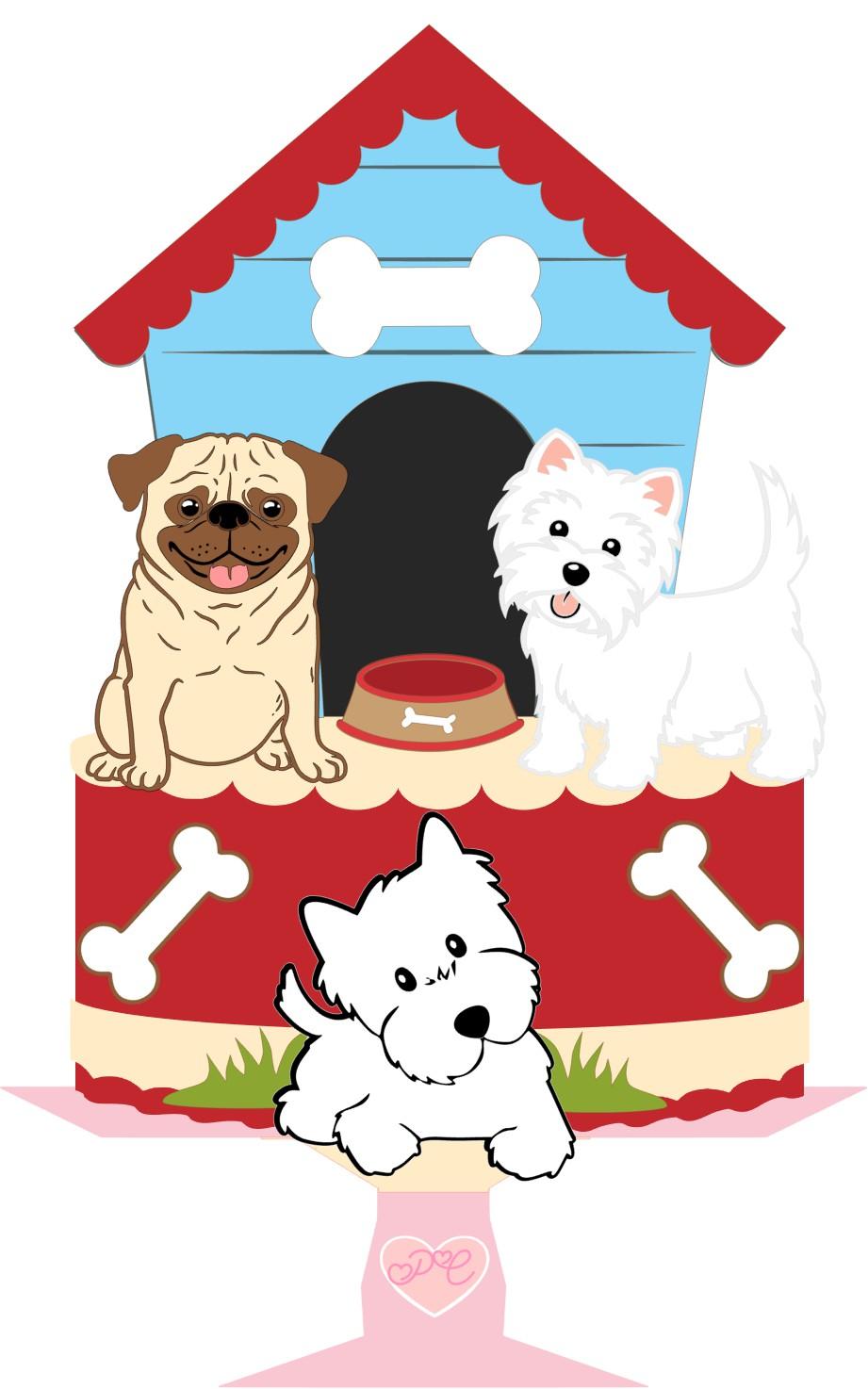 Arquivo de Corte Topo de Bolo - Cachorro