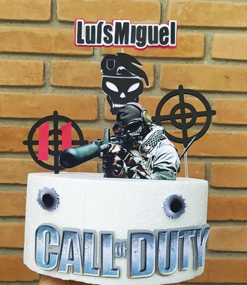 Arquivo de Corte Topo de Bolo - Call of Duty