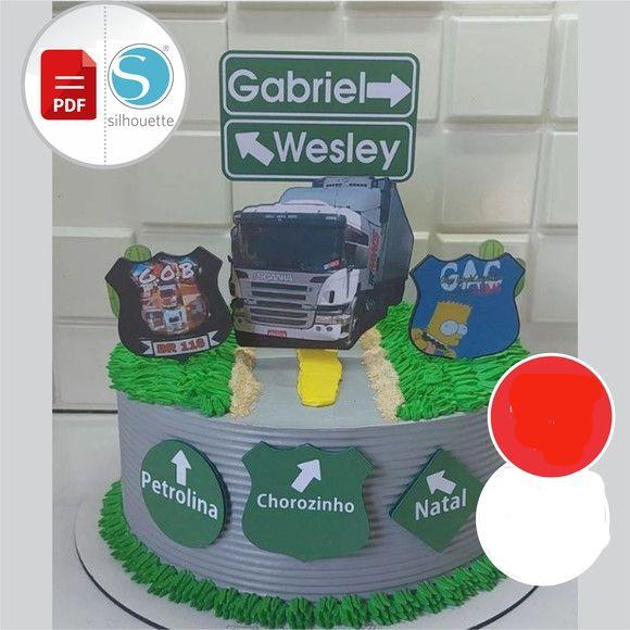 Arquivo de Corte Topo de Bolo - Caminhão